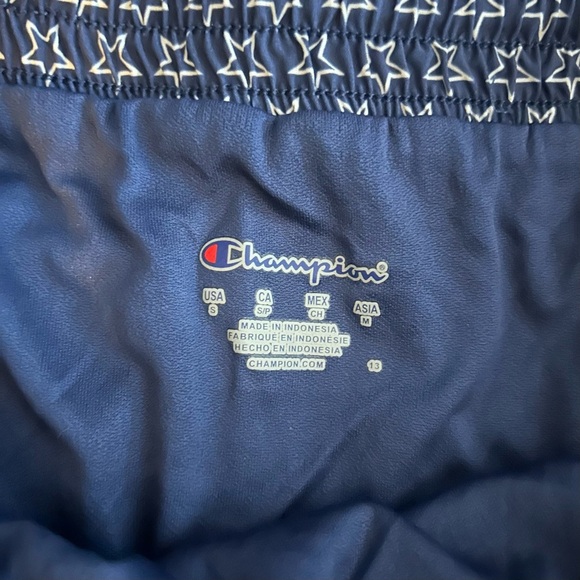 NWT Champion Varsity Shorts Small starry navy blue white stars - Picture 7 of 10